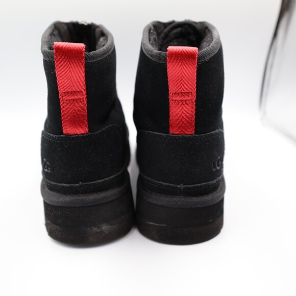 UGG NEUMEL Women's US 9.5 Zip Platform Suede Booties Black - Picture 5 of 9